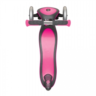 Globber-ELITE-DELUXE-3-wheel-foldable-scooter-for-kids-with-extra-wide-scooter-deck-deep-pink thumbnail 4