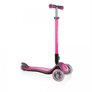 Globber-ELITE-DELUXE-Best-3-wheel-foldable-scooter-for-kids-aged-3+-deep-pink thumbnail 0