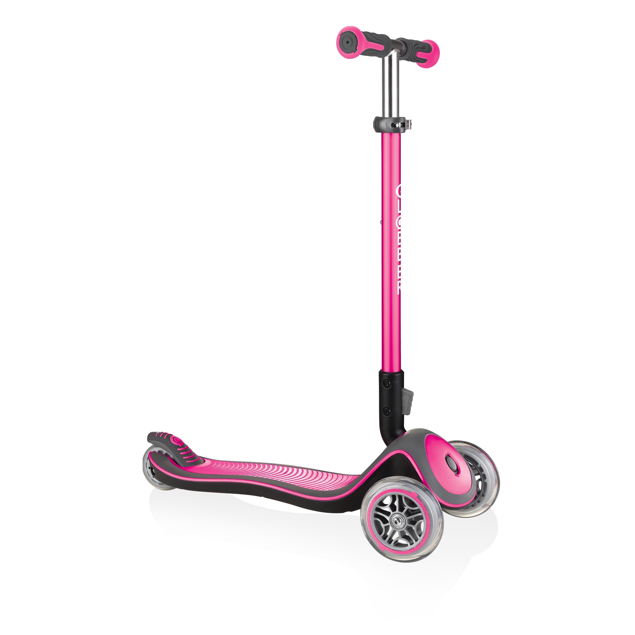 Globber-ELITE-DELUXE-Best-3-wheel-foldable-scooter-for-kids-aged-3+-deep-pink 0