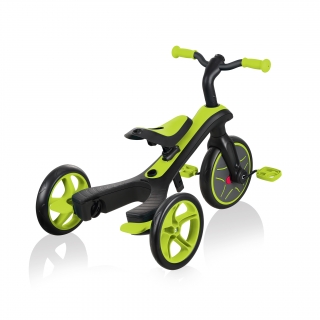 Globber-EXPLORER-TRIKE-3in1-all-in-one-baby-tricycle-and-kids-balance-bike-stage-2-training-trike_lime-green thumbnail 5