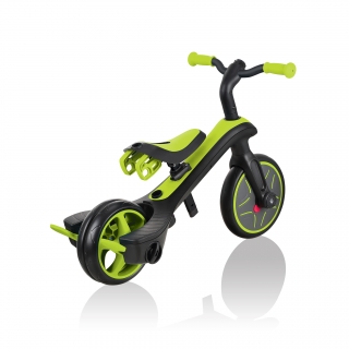 Globber-EXPLORER-TRIKE-3in1-all-in-one-baby-tricycle-and-kids-balance-bike-with-smart-pedal-storage_lime-green thumbnail 6
