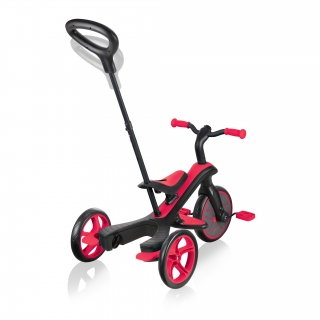 Globber-EXPLORER-TRIKE-3in1-all-in-one-baby-tricycle-and-kids-balance-bike-with-2-height-adjustable-parent-handle_new-red thumbnail 4