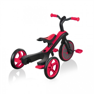Globber-EXPLORER-TRIKE-3in1-all-in-one-baby-tricycle-and-kids-balance-bike-with-patented-wheel-mechanism-transformation_new-red thumbnail 5