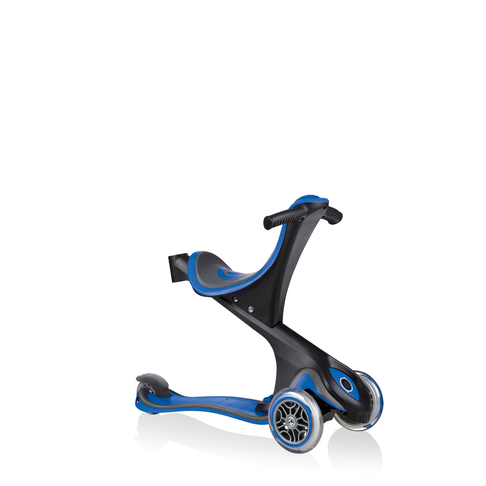 GO-UP-COMFORT-scooter-with-seat-walking-bike-navy-blue 2
