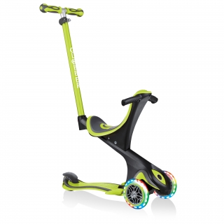 GO-UP-COMFORT-LIGHTS-scooter-with-seat-with-extra-wide-seat-lime-green thumbnail 0