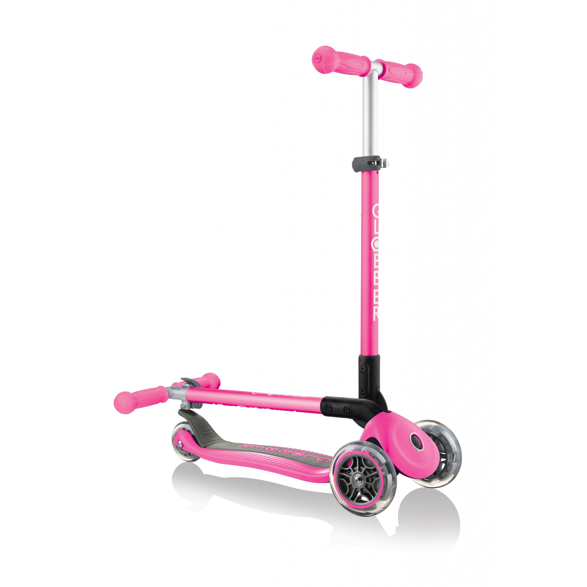 PRIMO-FOLDABLE-3-wheel-fold-up-scooter-for-kids-neon-pink 0