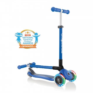 PRIMO-FOLDABLE-LIGHTS-3-wheel-fold-up-scooter-for-kids-navy-blue2 thumbnail 0