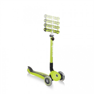 GO-UP-DELUXE-PLAY-ride-on-walking-bike-scooter-with-4-height-adjustable-T-bar-and-light-and-sound-module-lime-green thumbnail 4