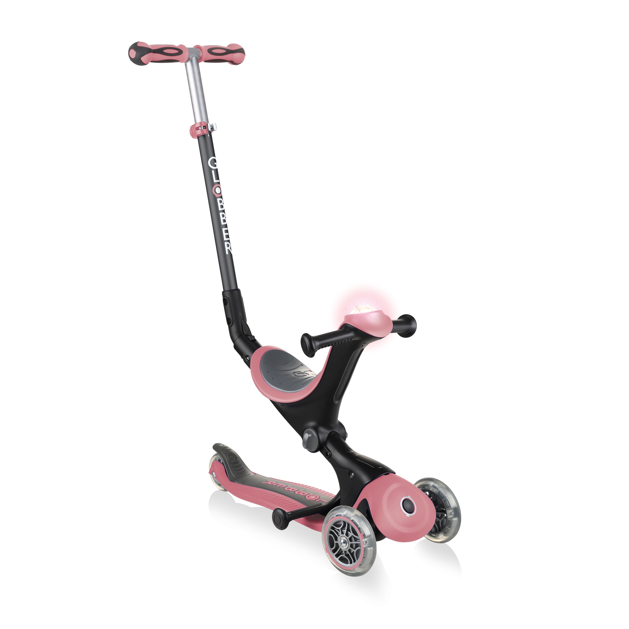 GO-UP-DELUXE-PLAY-ride-on-walking-bike-scooter-with-light-and-sound-module-pastel-deep-pink 0