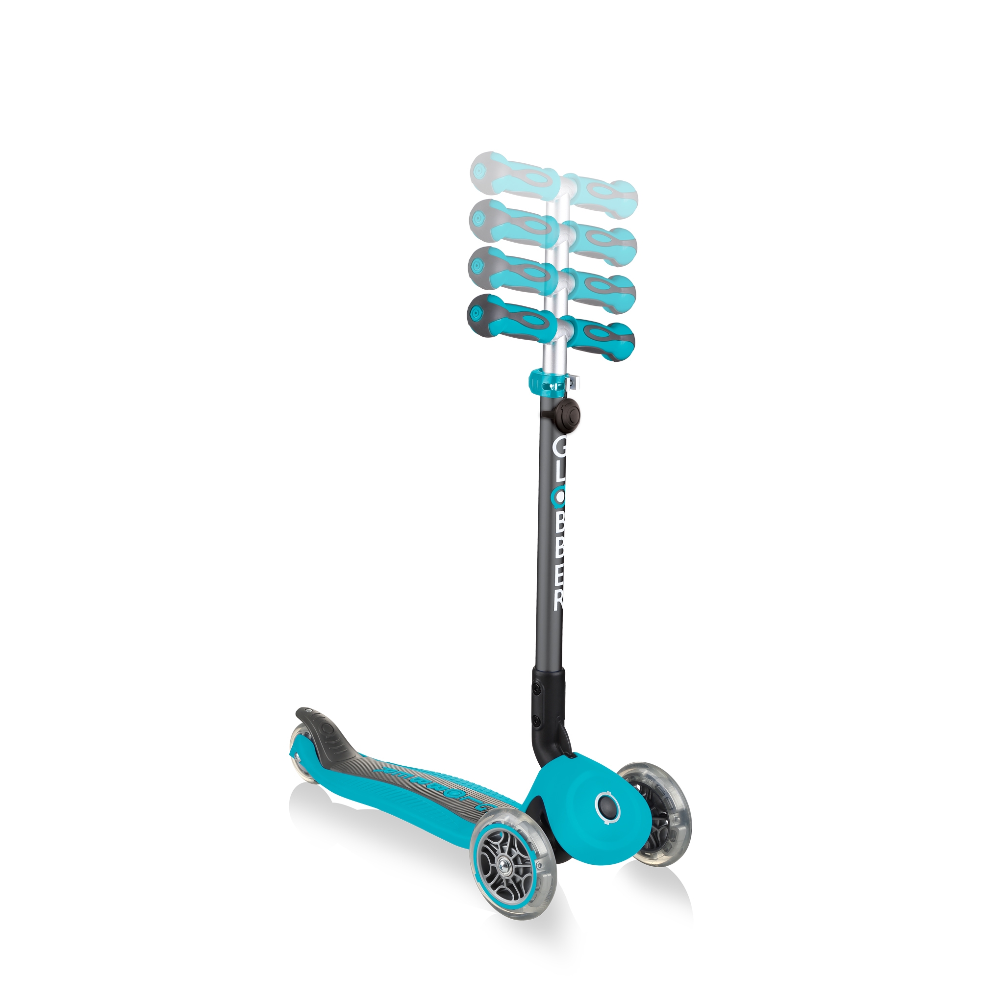GO-UP-DELUXE-PLAY-ride-on-walking-bike-scooter-with-4-height-adjustable-T-bar-and-light-and-sound-module-teal 4