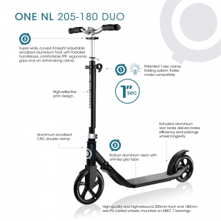 Product (hover) image of ONE NL 205-180 DUO - Height Adjustable Scooter for Adults