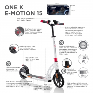 Trottinette électrique Globber ONE K E-MOTION 10