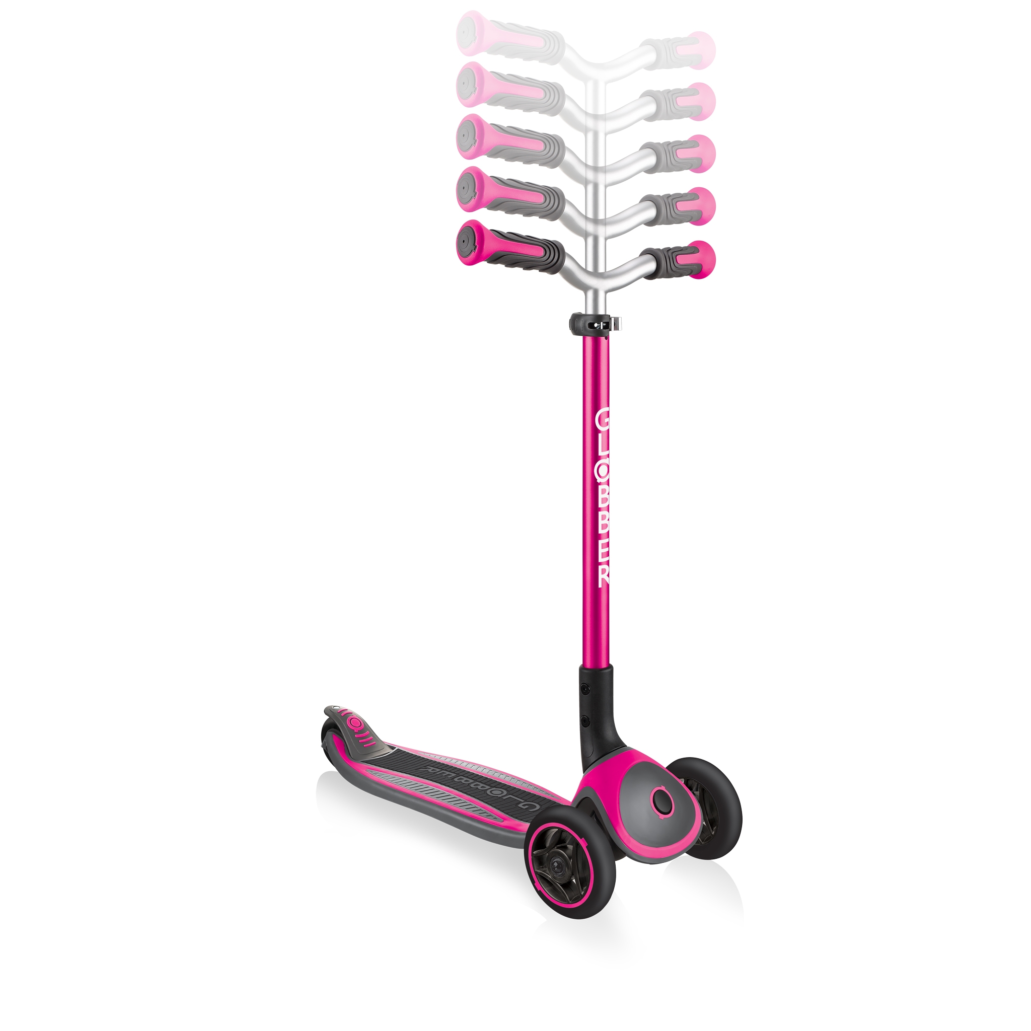 Globber-MASTER-premium-3-wheel-foldable-scooters-for-kids-with-5-height-adjustable-T-bar_deep-pink 4