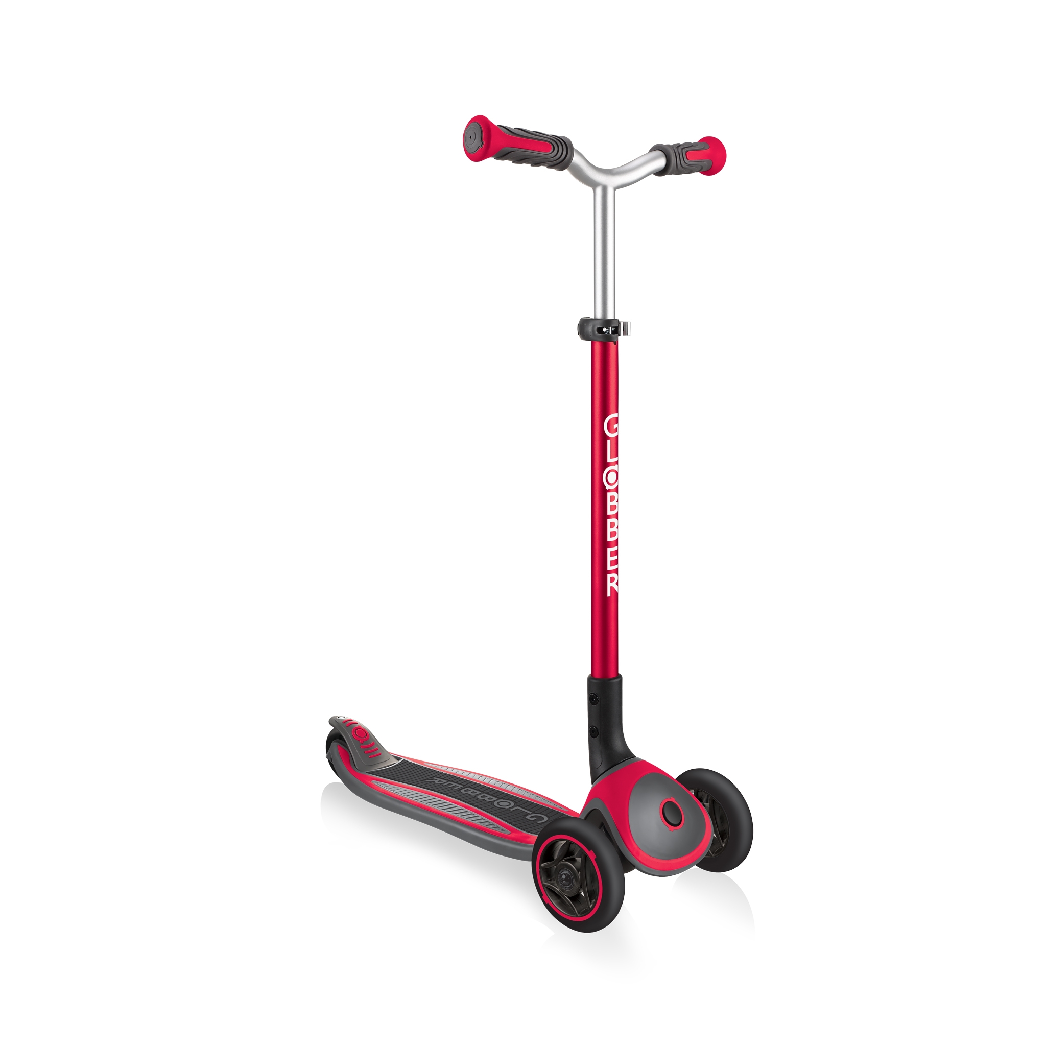 Globber-MASTER-premium-3-wheel-foldable-scooters-for-kids-aged-4-to-14_black-red 1