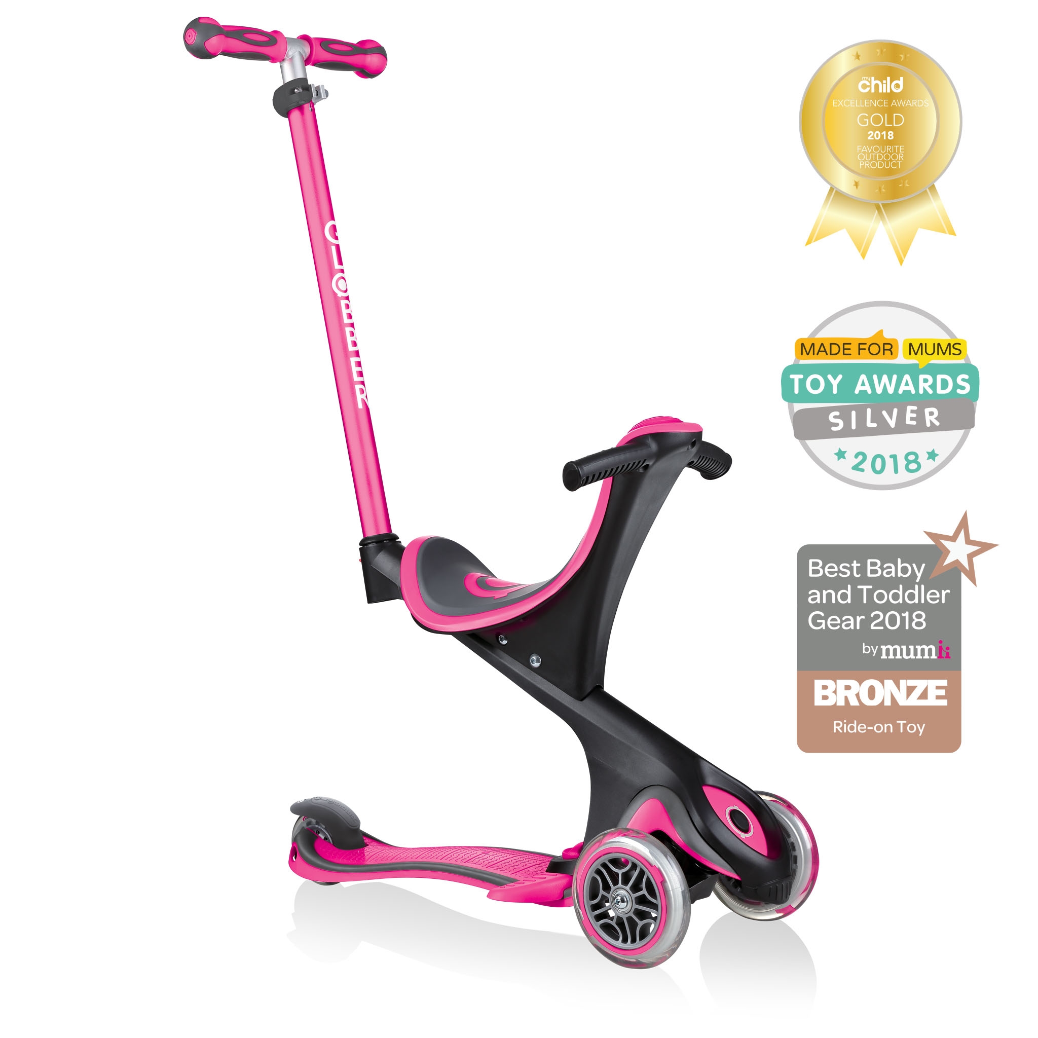 GO-UP-COMFORT-scooter-with-seat-with-extra-wide-seat-deep-pink 0