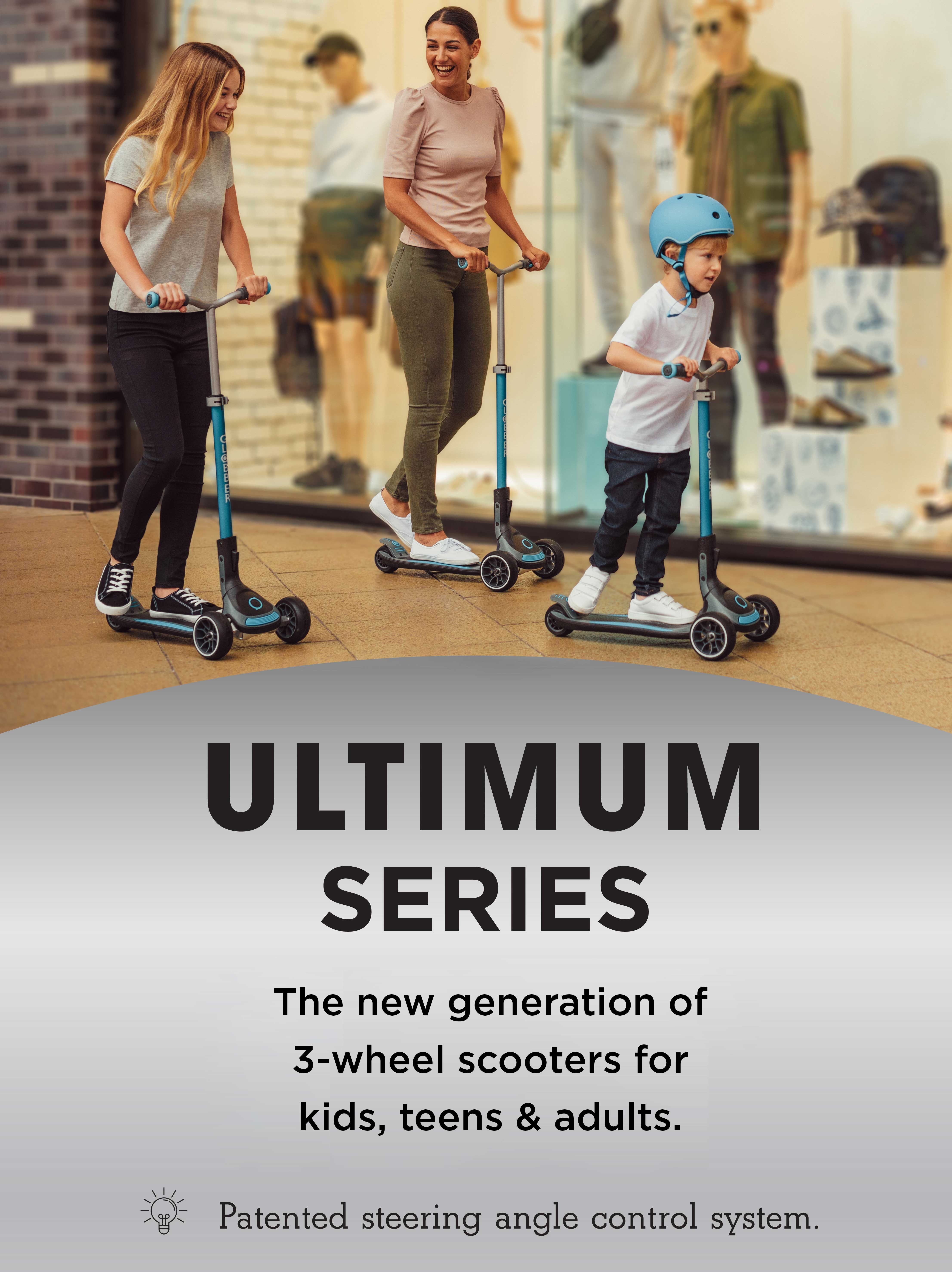 The new generation of 3-wheel scooters for kids & teens