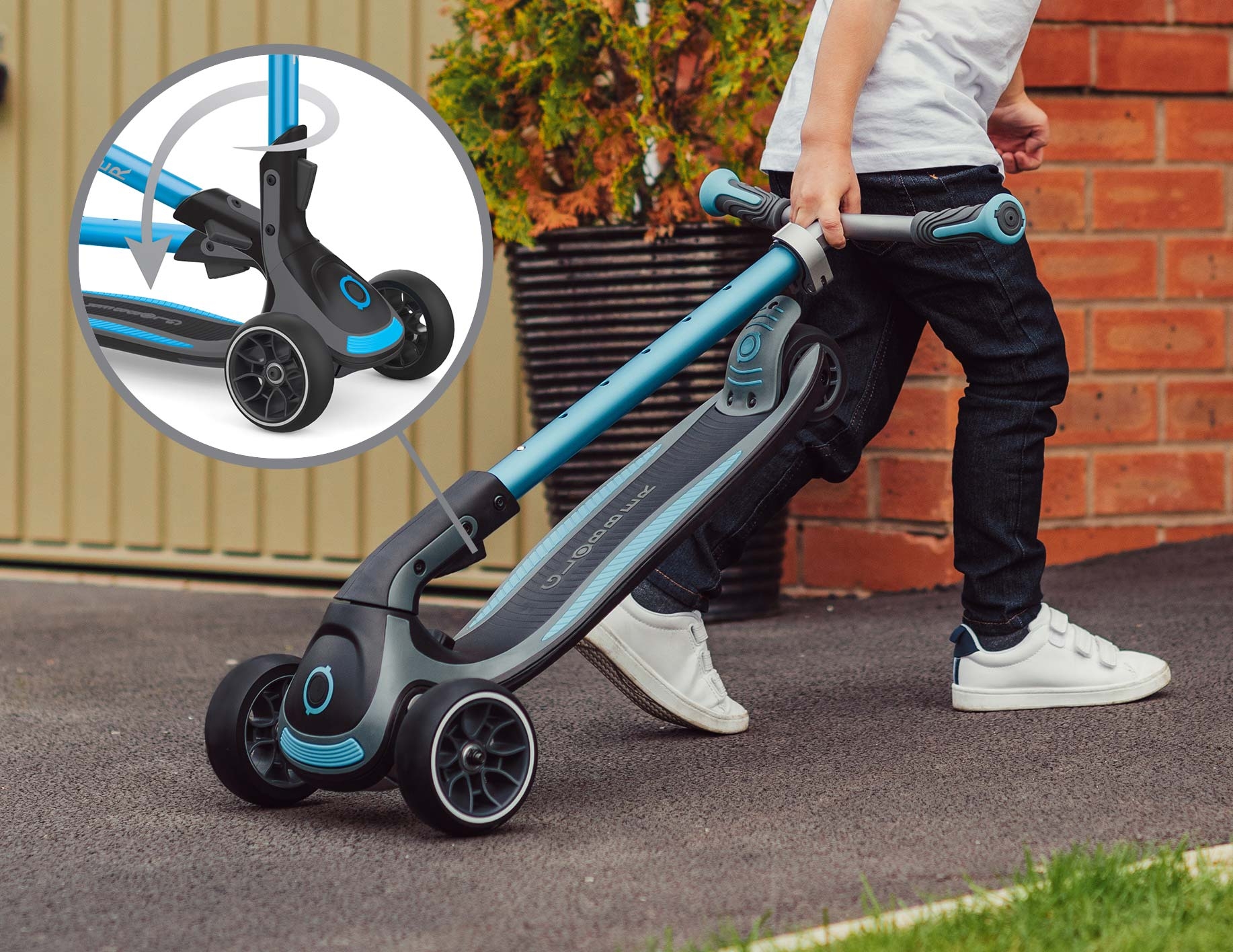 3-wheel foldable scooter for kids and teens