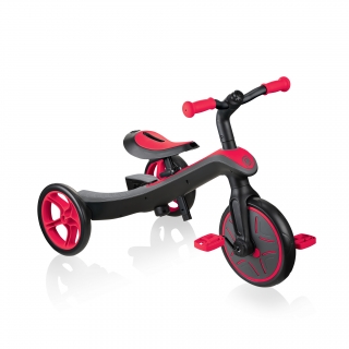 Globber-EXPLORER-TRIKE-2in1-all-in-one-training-tricycle-and-kids-balance-bike-stage1-training-trike_new-red thumbnail 0