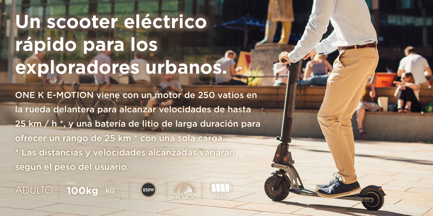  Un scooter eléctrico rápido para los exploradores urbanos.