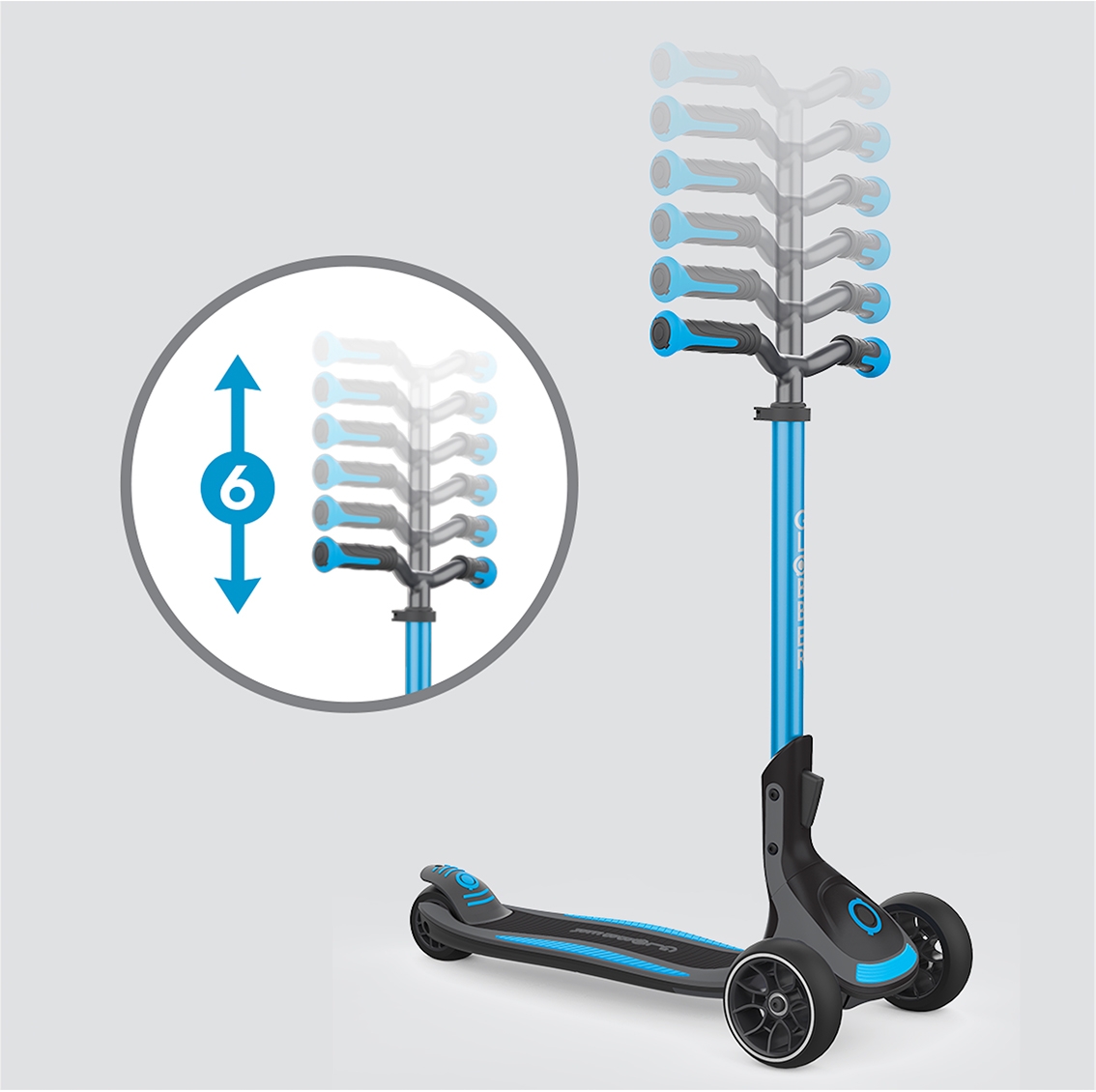 6-height adjustable T-bar