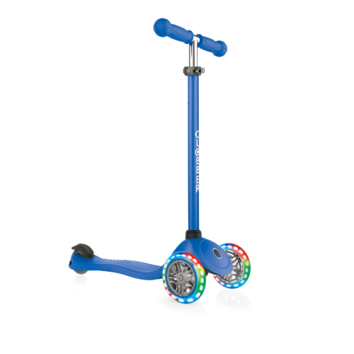 423 100 3 Blue Scooter With Two Front Light On Wheels