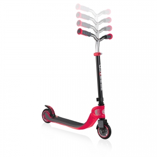 FLOW-FOLDABLE-125-2-wheel-scooter-for-kids-with-adjustable-t-bar-new-red thumbnail 2