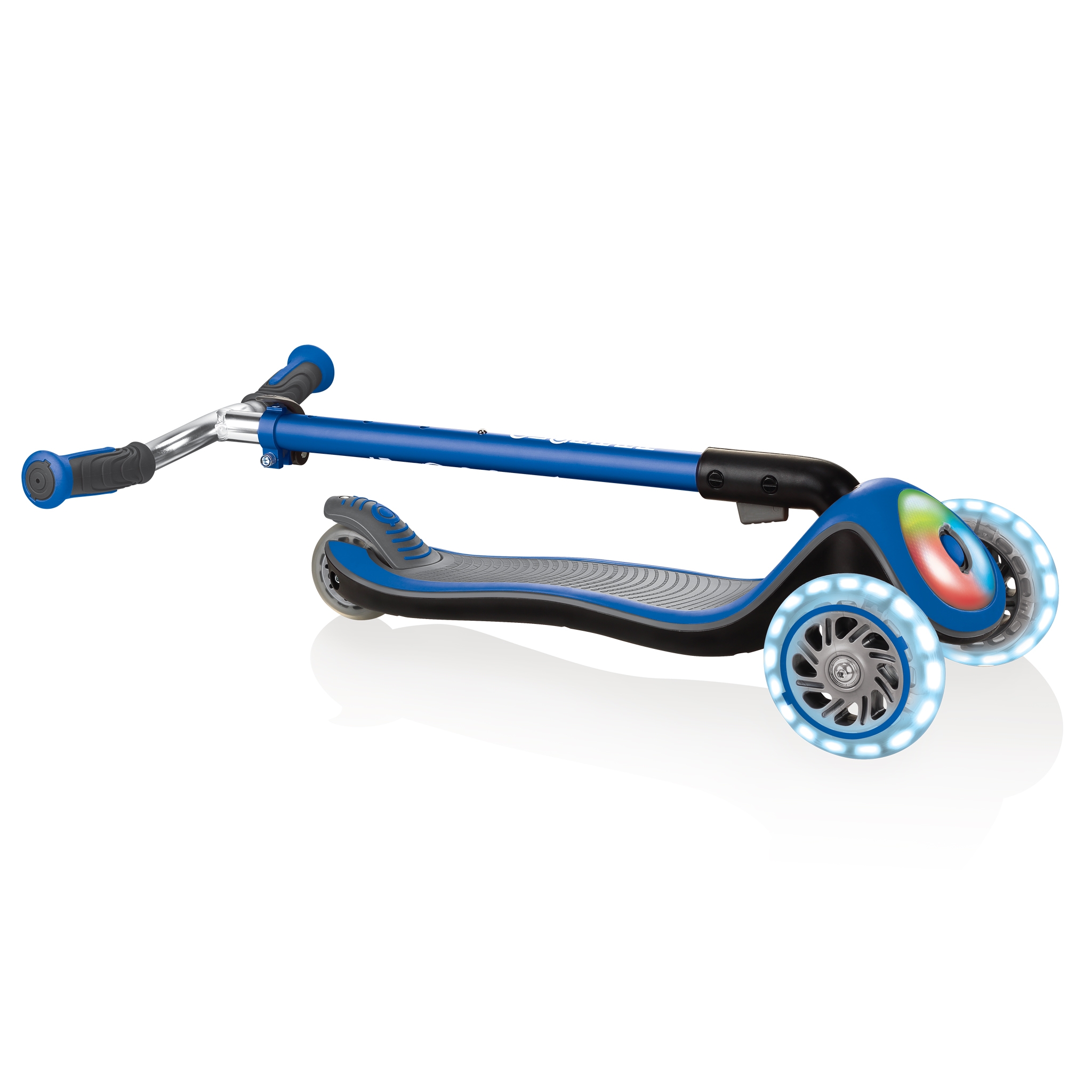 Globber ELITE PRIME best 3-wheel foldable scooter with light-up scooter  deck for kids aged 3+ - Globber Belgium