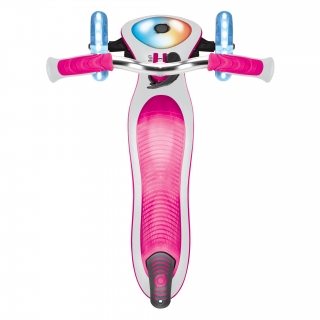 Globber-ELITE-PRIME-best-3-wheel-foldable-scooter-for-kids-with-light-up-scooter-deck-pink thumbnail 2