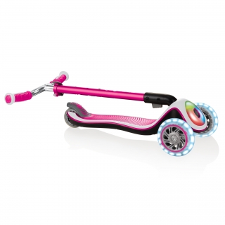 Globber-ELITE-PRIME-easy-foldable-3-wheel-scooter-for-kids-aged-3+-pink thumbnail 4