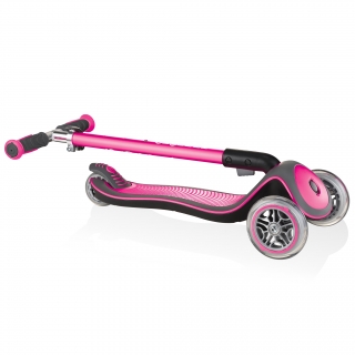 Globber-ELITE-DELUXE-Best-3-wheel-foldable-scooter-for-kids-deep-pink thumbnail 3