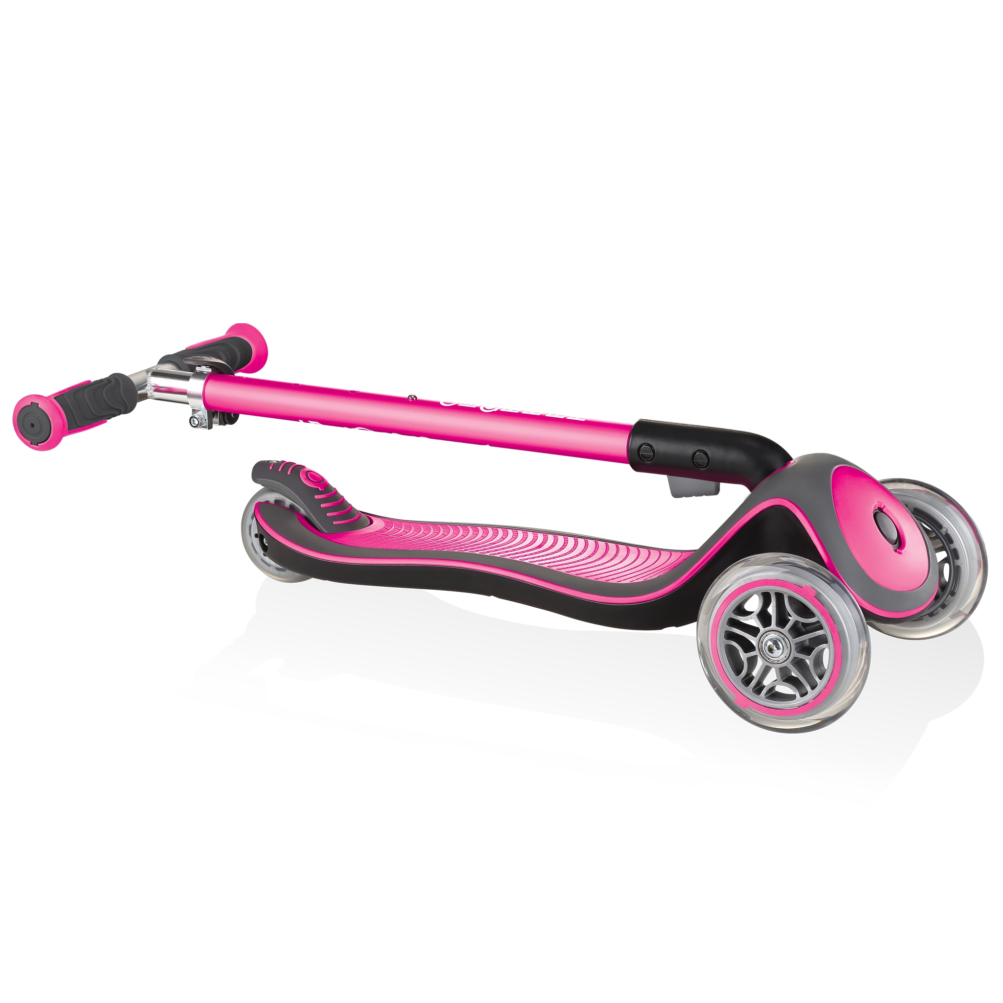 Globber-ELITE-DELUXE-Best-3-wheel-foldable-scooter-for-kids-deep-pink 3
