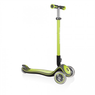Globber-ELITE-DELUXE-Best-3-wheel-foldable-scooter-for-kids-aged-3+-lime-green thumbnail 0