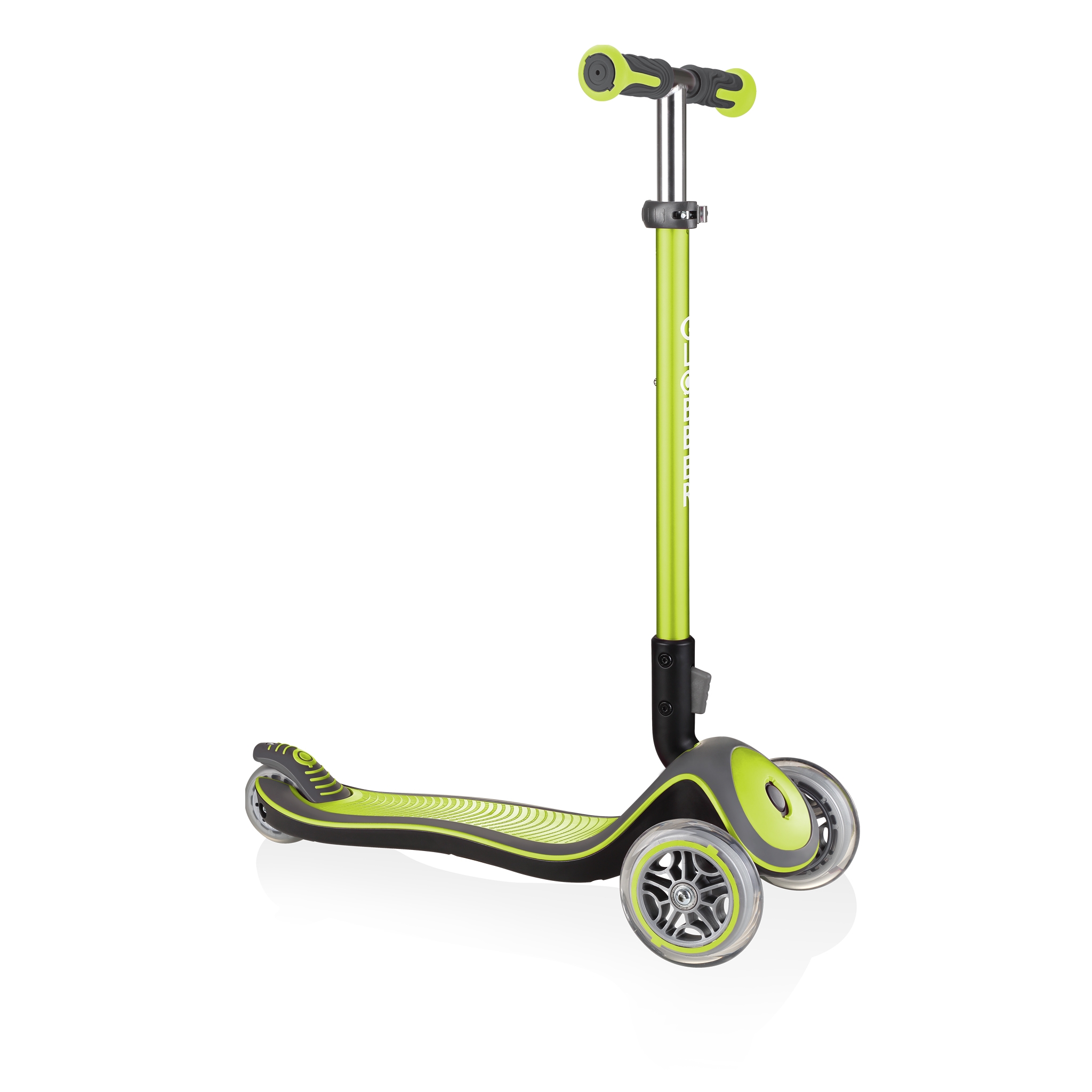 Globber-ELITE-DELUXE-Best-3-wheel-foldable-scooter-for-kids-aged-3+-lime-green 0