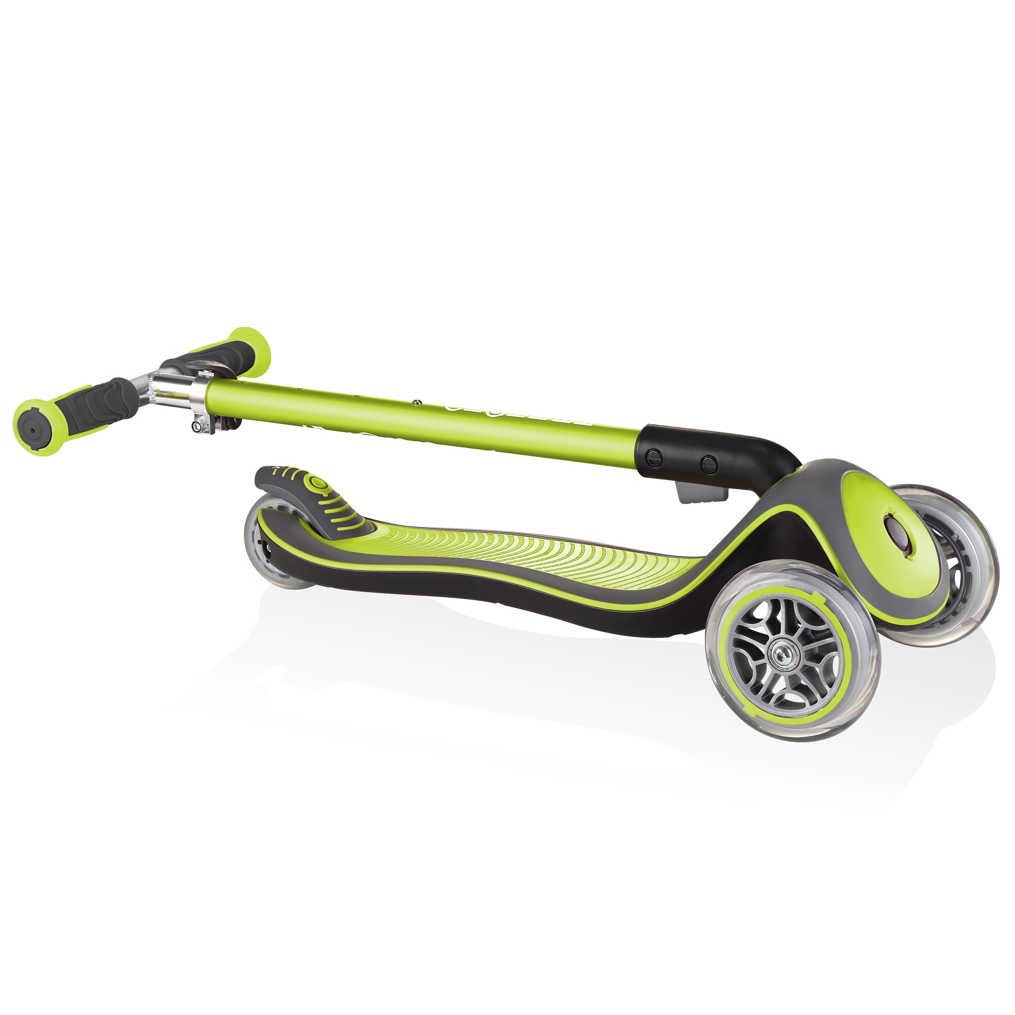Globber-ELITE-DELUXE-Best-3-wheel-foldable-scooter-for-kids-lime-green 3