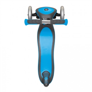 Globber-ELITE-DELUXE-3-wheel-foldable-scooter-for-kids-with-extra-wide-scooter-deck-sky-blue thumbnail 4