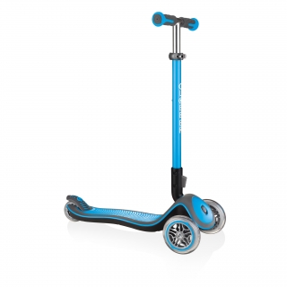 Globber-ELITE-DELUXE-Best-3-wheel-foldable-scooter-for-kids-aged-3+-sky-blue thumbnail 0