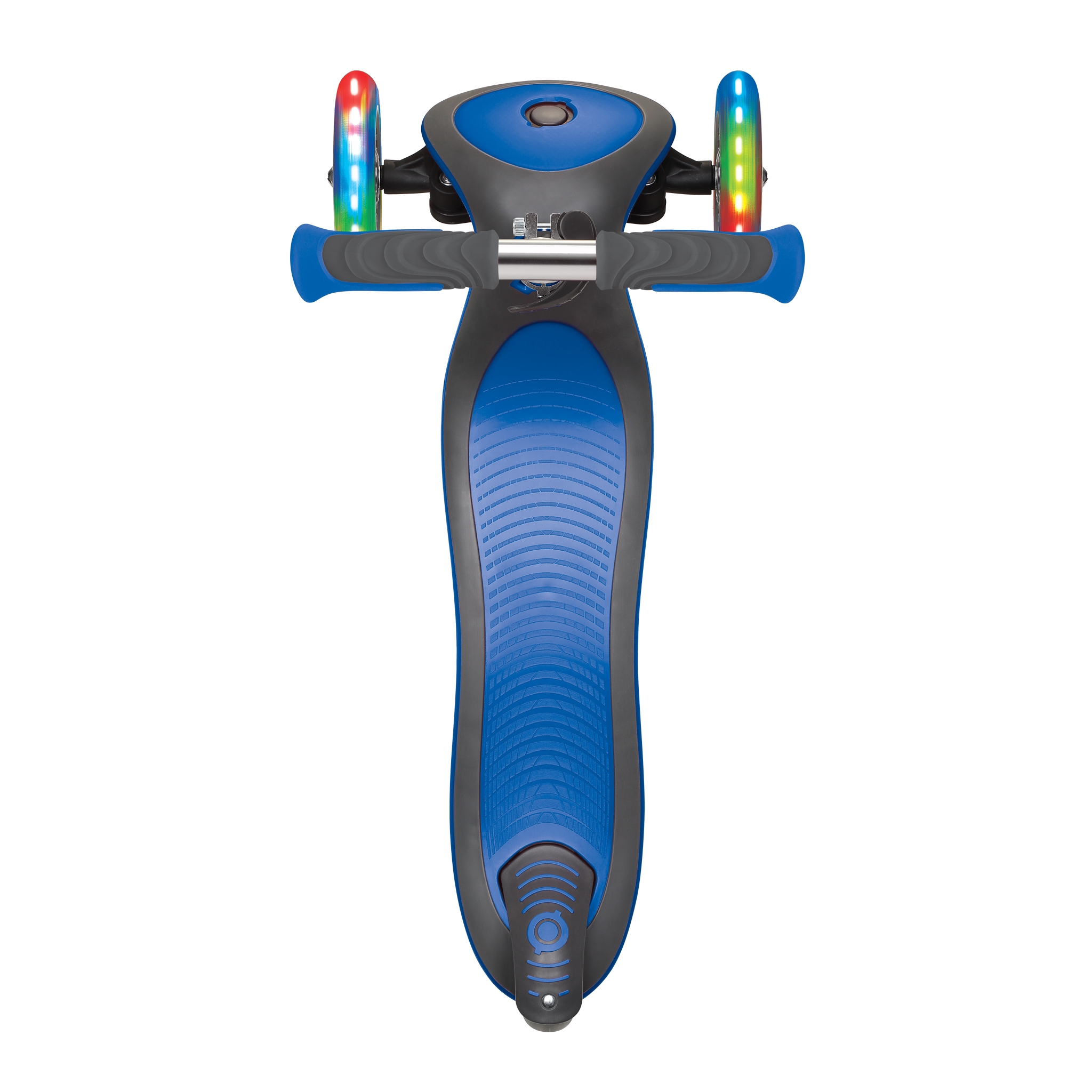 Globber-ELITE-DELUXE-LIGHTS-3-wheel-foldable-scooter-with-extra-wide-scooter-deck-navy-blue 4