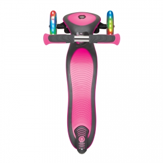 Globber-ELITE-DELUXE-LIGHTS-3-wheel-foldable-scooter-with-extra-wide-scooter-deck-deep-pink thumbnail 4