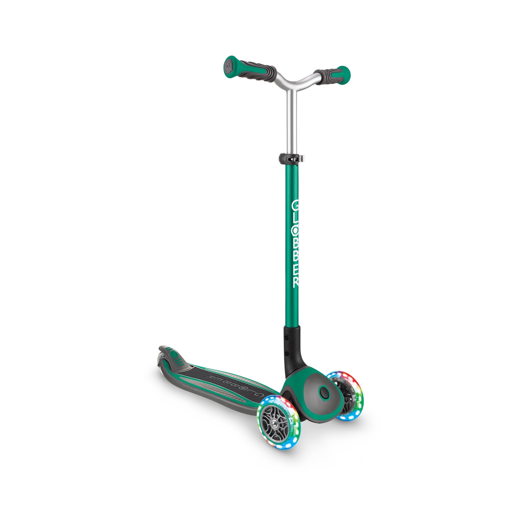 Globber-MASTER-LIGHTS-premium-3-wheel-foldable-light-up-scooter-for-kids-aged-4-to-14_green 4