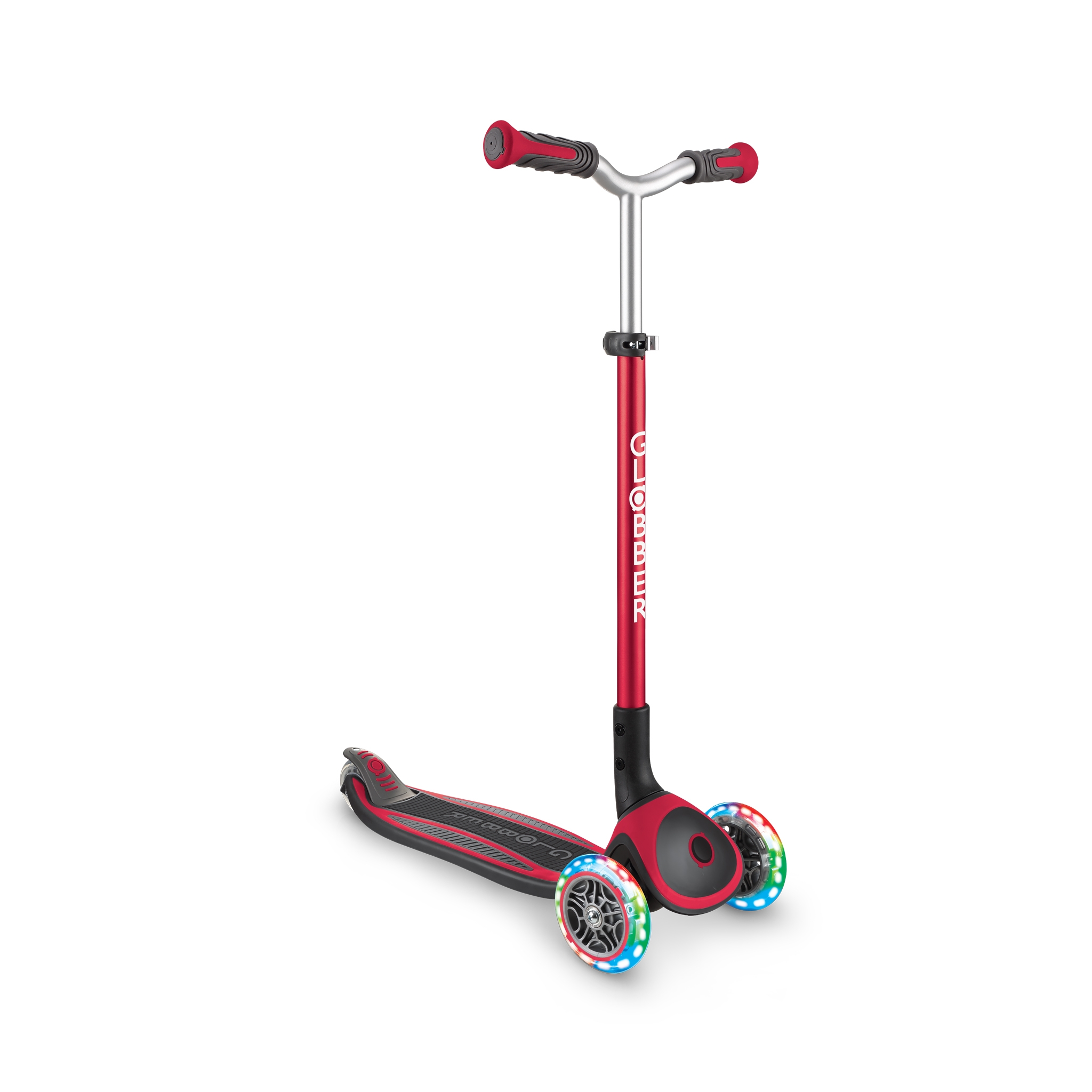 Globber-MASTER-LIGHTS-premium-3-wheel-foldable-light-up-scooter-for-kids-aged-4-to-14_red 4
