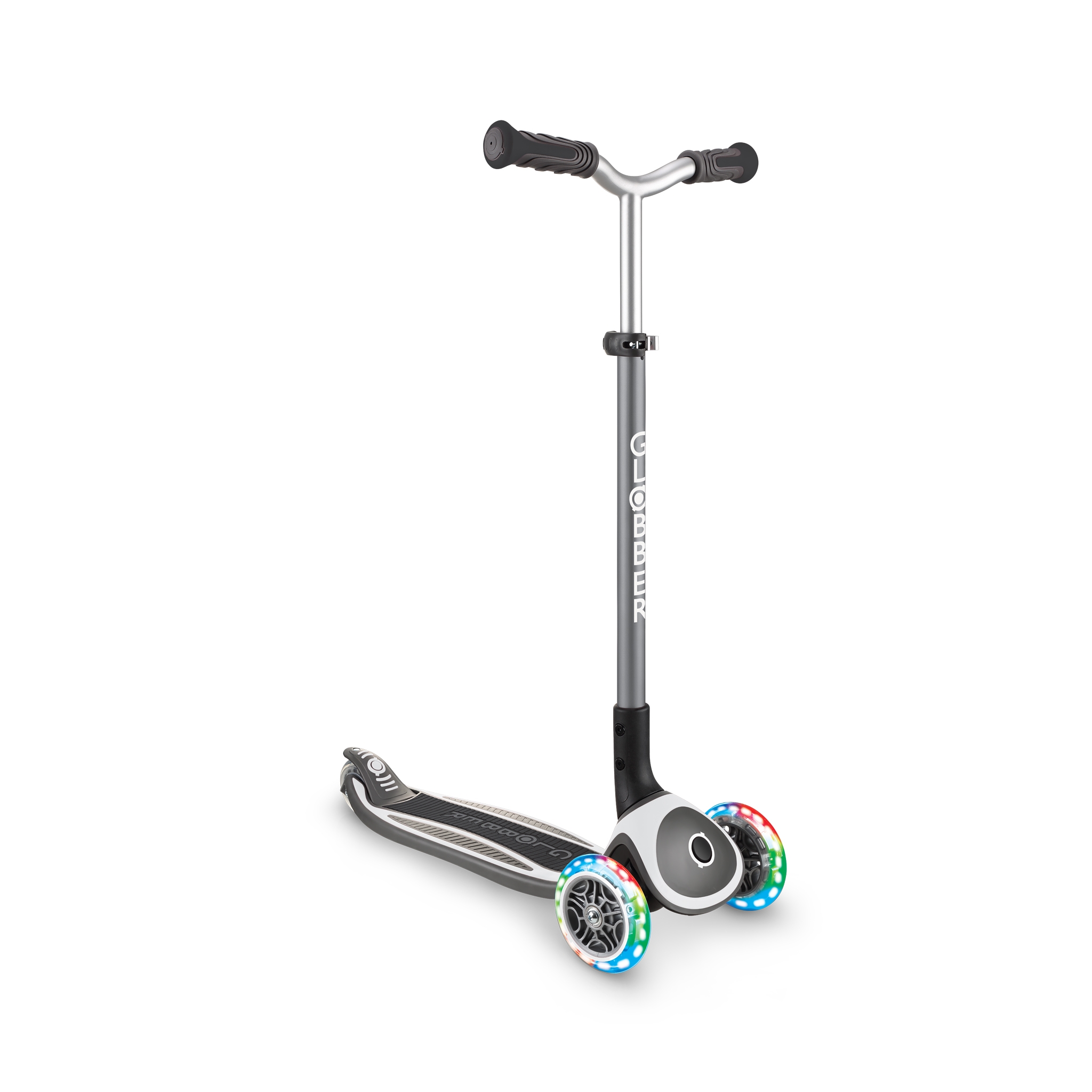 Globber-MASTER-LIGHTS-premium-3-wheel-foldable-light-up-scooter-for-kids-aged-4-to-14_white-grey 4
