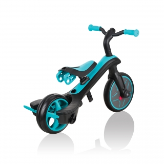 Globber-EXPLORER-TRIKE-3in1-all-in-one-baby-tricycle-and-kids-balance-bike-with-smart-pedal-storage_teal thumbnail 6