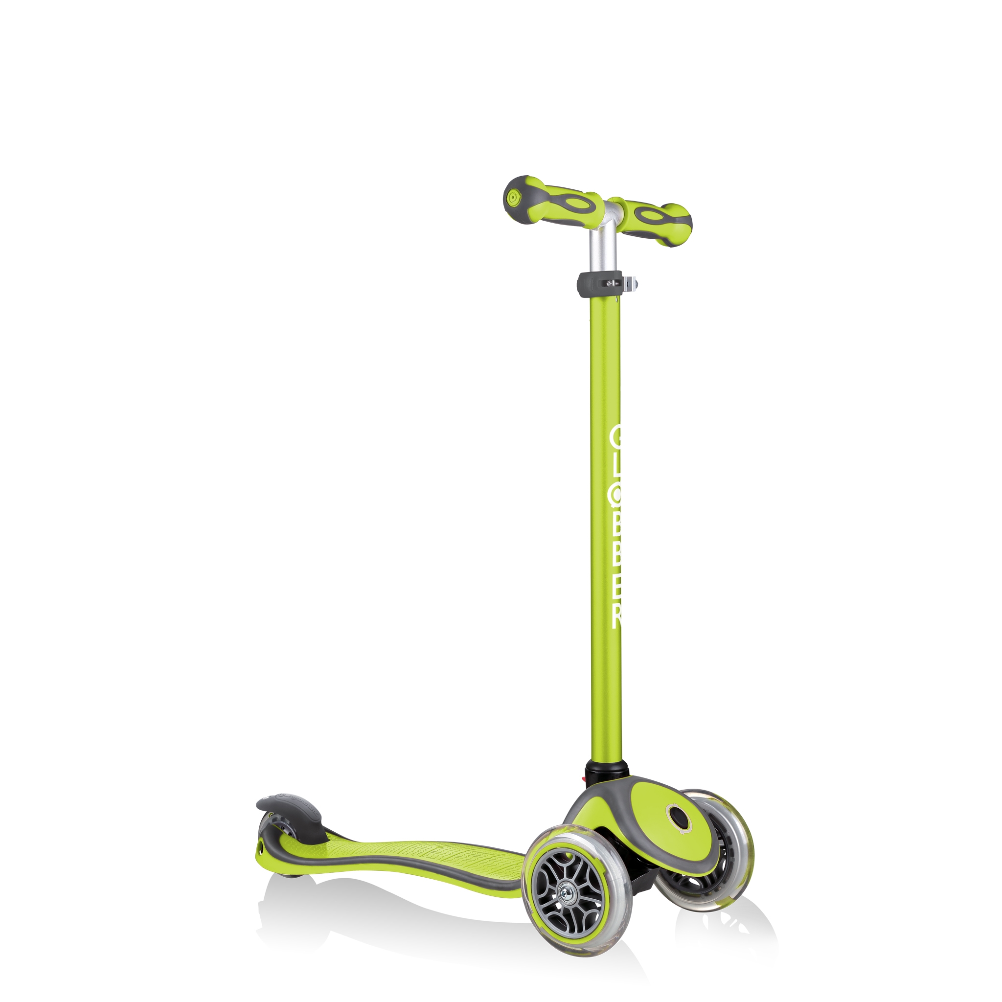 GO-UP-COMFORT-scooter-with-seat-with-adjustable-T-bar-lime-green 4