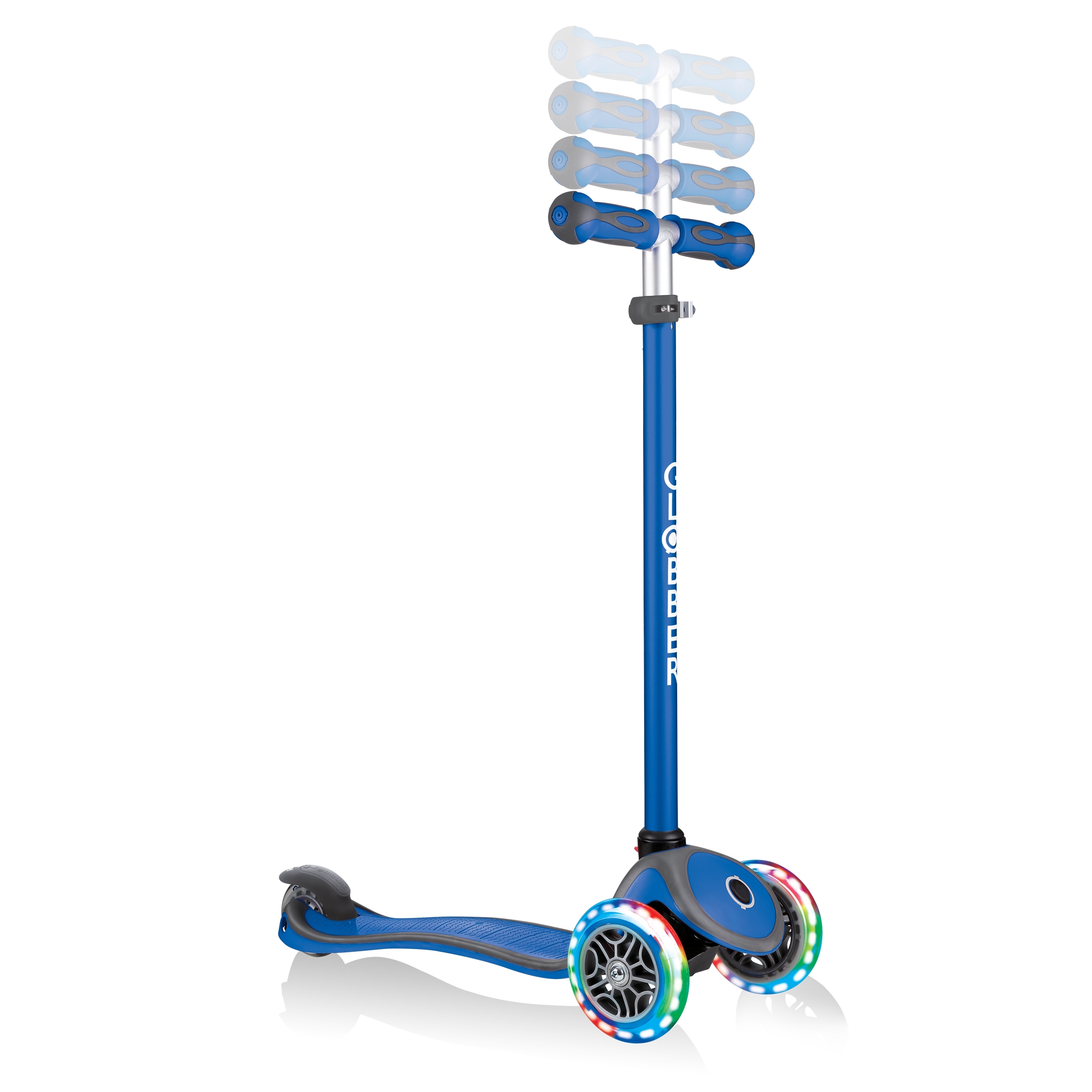 GO-UP-COMFORT-LIGHTS-scooter-with-seat-4-height-adjustable-T-bar-navy-blue 5