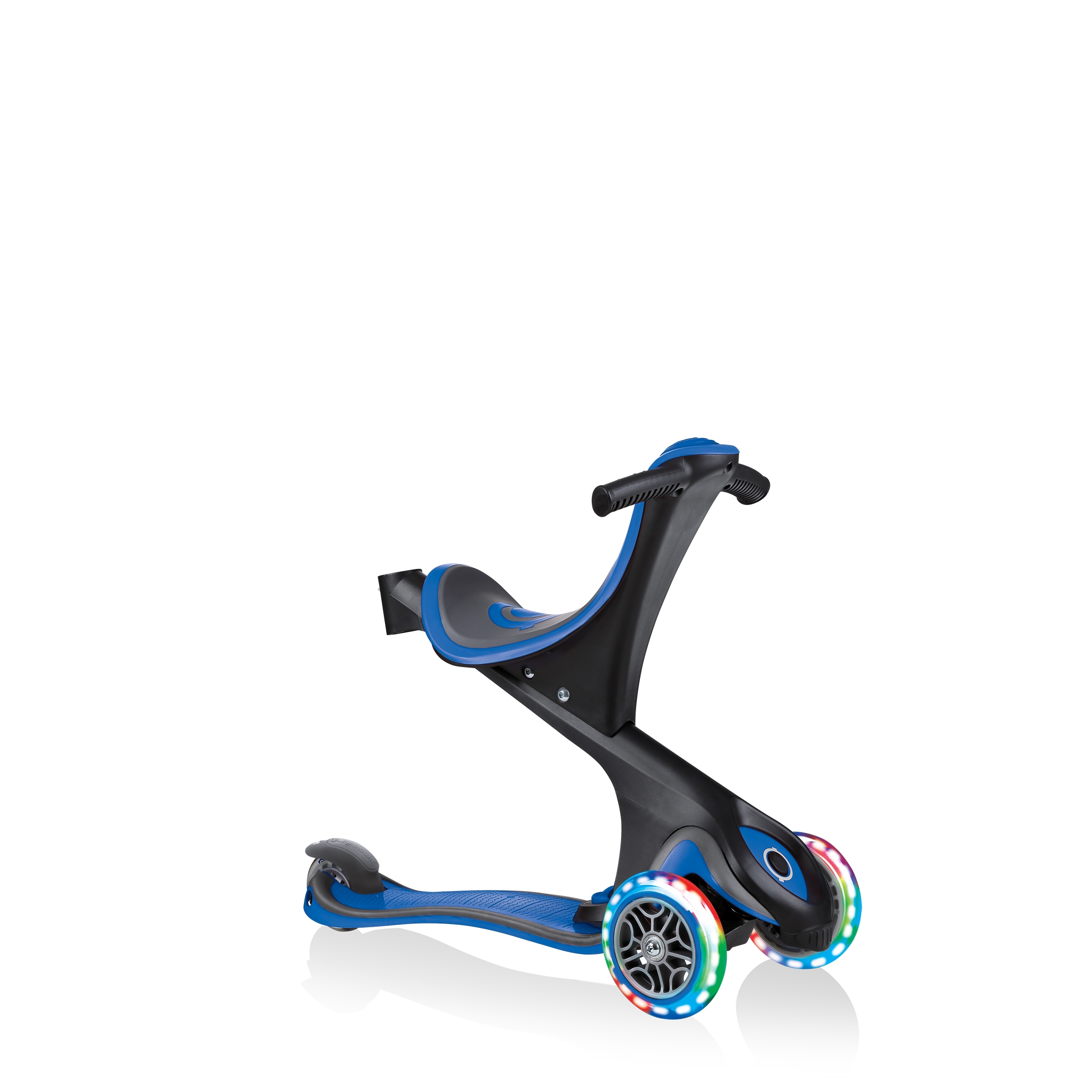 GO-UP-COMFORT-LIGHTS-scooter-with-seat-walking-bike-navy-blue 2