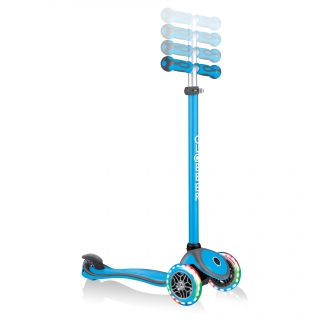 GO-UP-COMFORT-LIGHTS-scooter-with-seat-4-height-adjustable-T-bar-sky-blue thumbnail 5