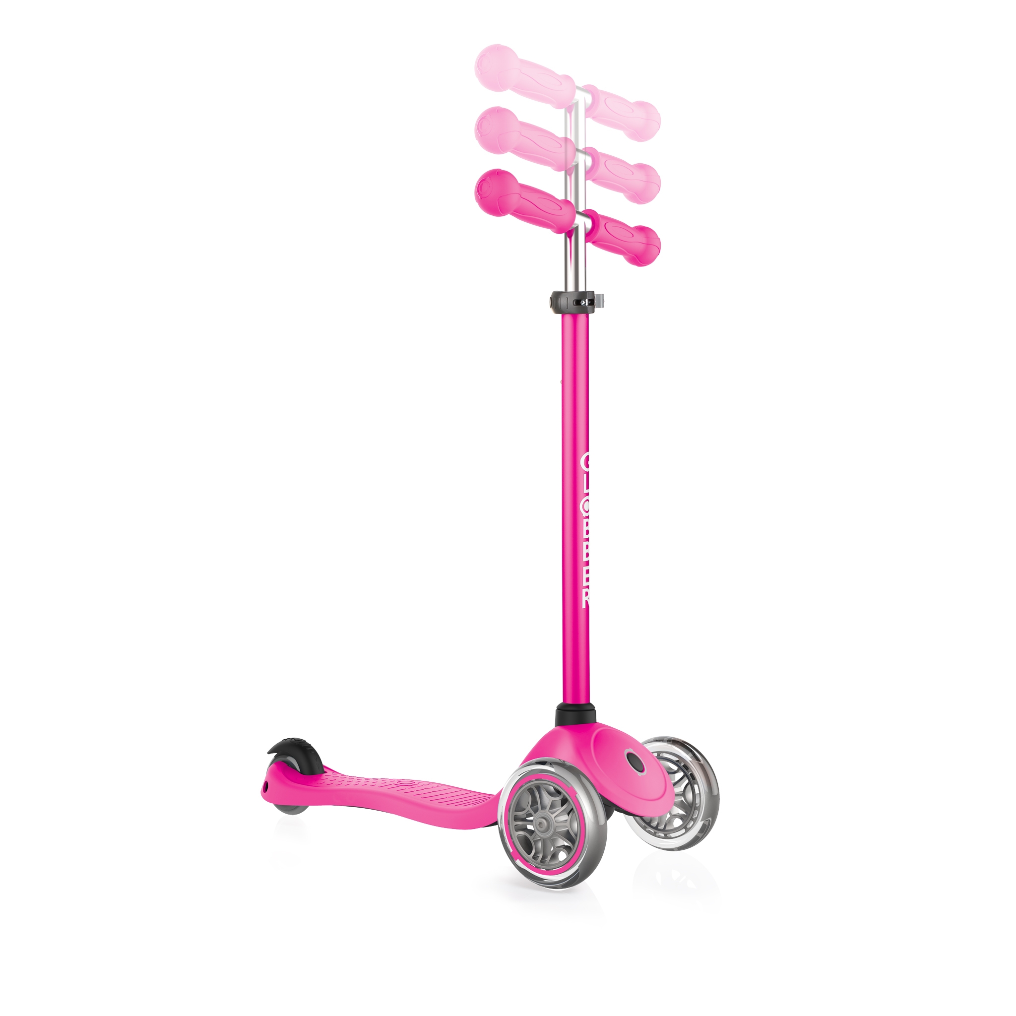 PRIMO-3-wheel-scooter-for-kids-with-3-height-adjustable-T-bar_deep-pink 2