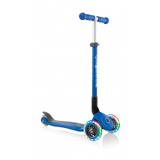 PRIMO-FOLDABLE-LIGHTS-3-wheel-foldable-scooter-light-up-scooter-for-kids-navy-blue thumbnail 4