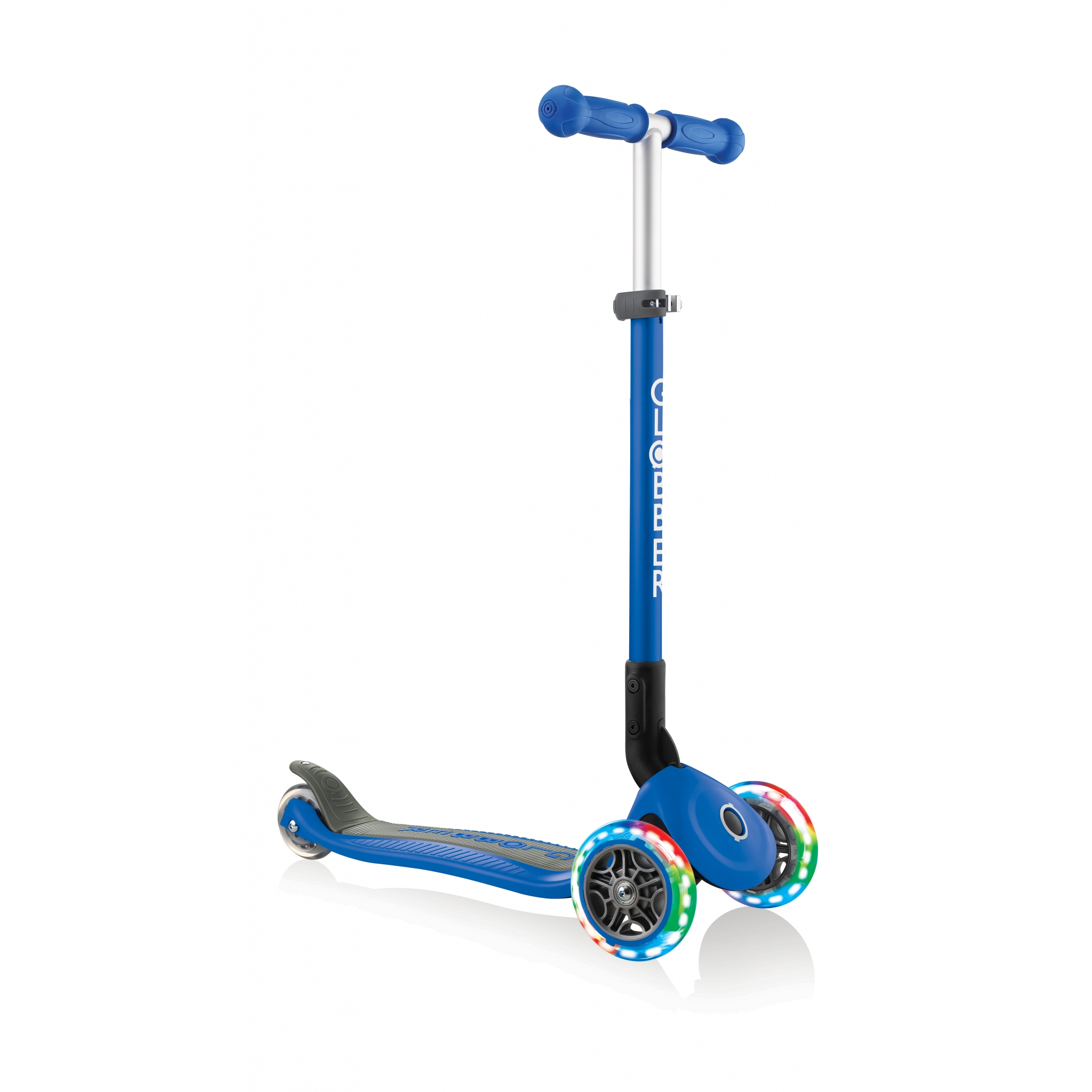 PRIMO-FOLDABLE-LIGHTS-3-wheel-foldable-scooter-light-up-scooter-for-kids-navy-blue 4