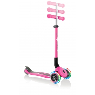 PRIMO-FOLDABLE-LIGHTS-adjustable-scooter-for-kids-neon-pink thumbnail 5